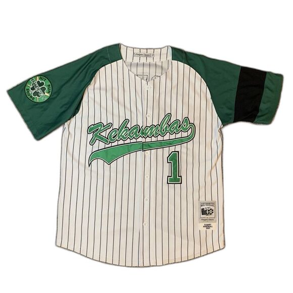 G-Baby Hardball Jersey Mens 2XL White Headgear Classics Kekambas 2001 Authentic - Picture 1 of 5